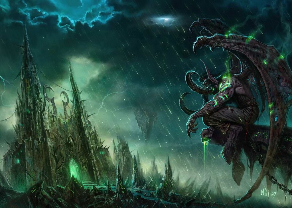 Illidan at the Black Temple (Displate)