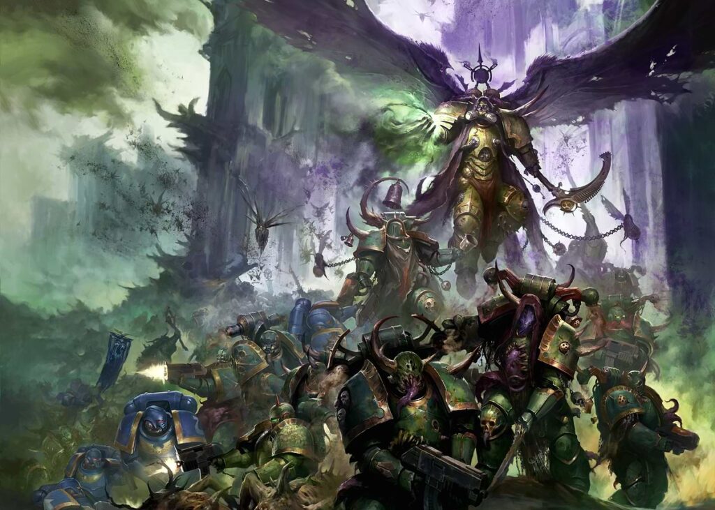 Mortarion and the Death Guard (Displate)