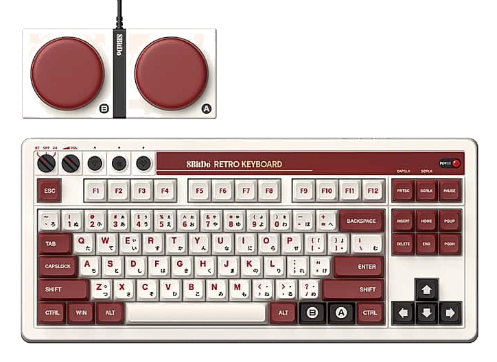 8BitDo Retro Mechanical Keyboard, Fami Edition