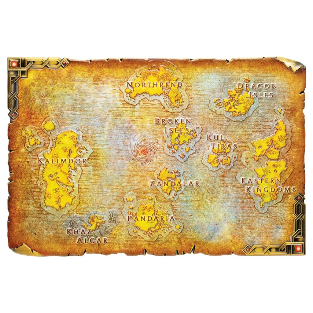 Limited Edition Metal Map of Azeroth