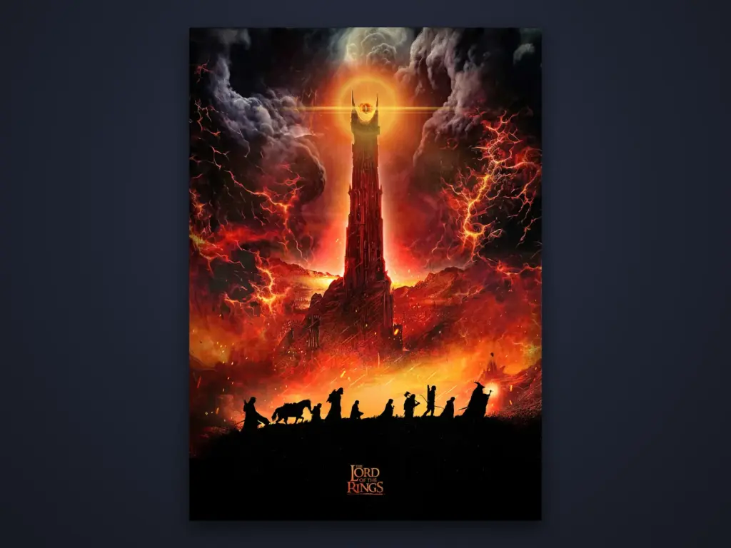 The Fellowship of the Ring metal poster