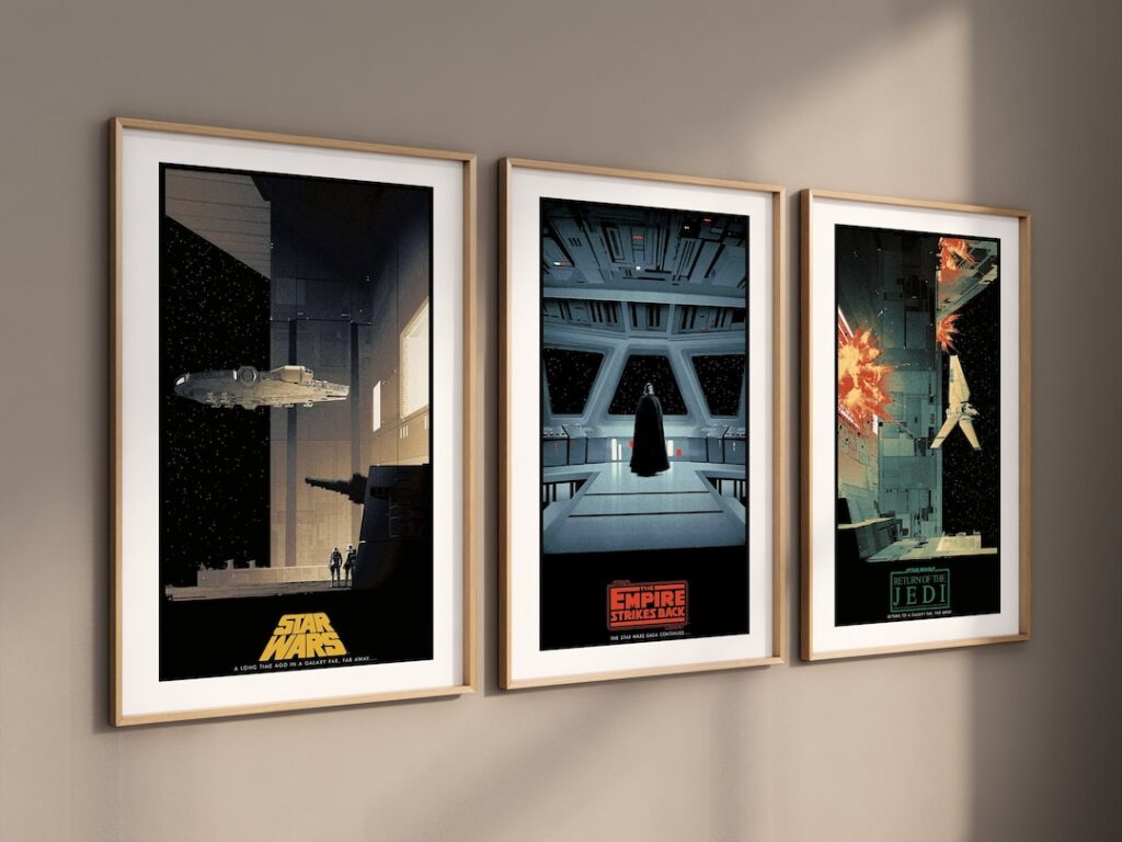 Trilogy art set of 3 (print, framed or canvas)