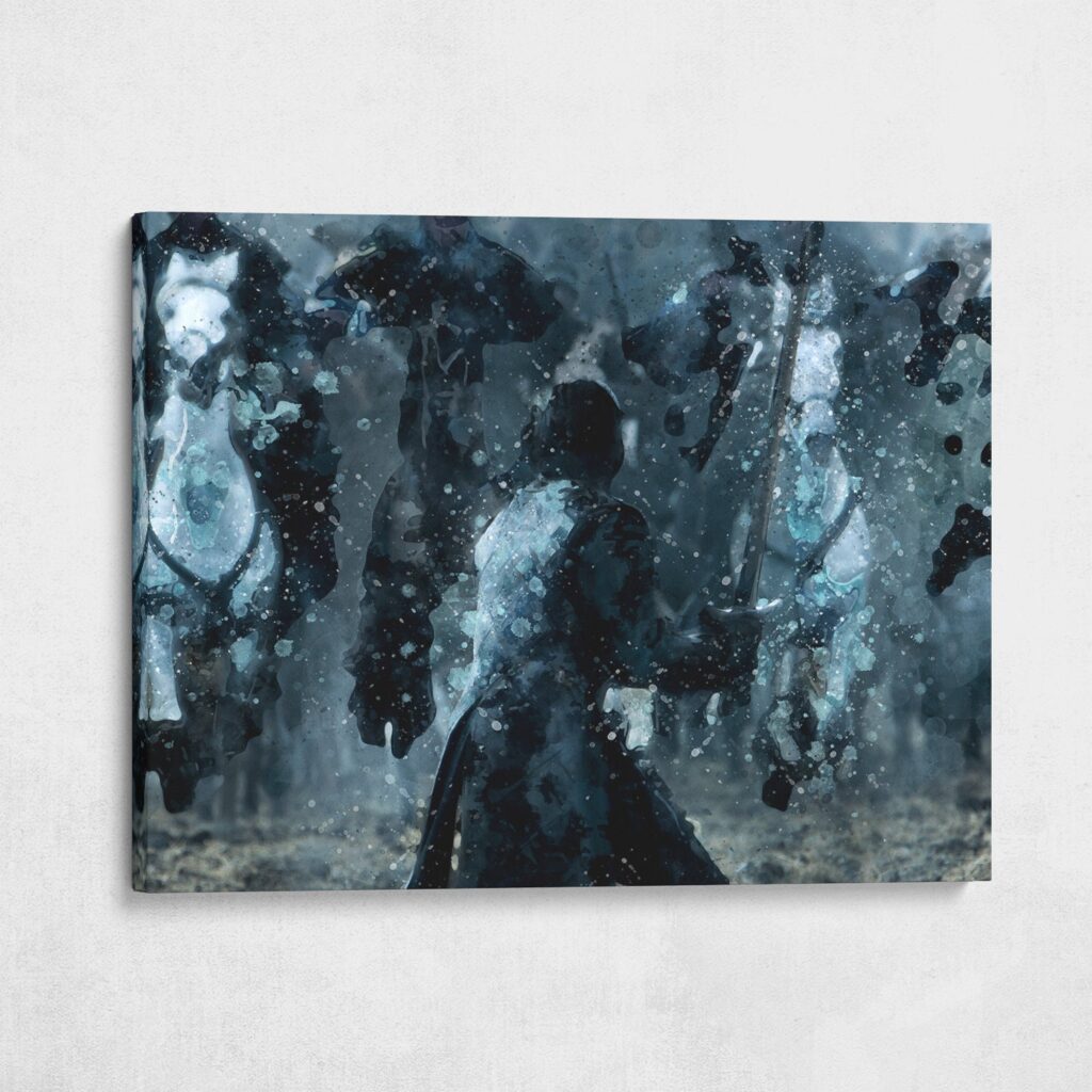 Jon Snow, Battle of the Bastards oil-style canvas