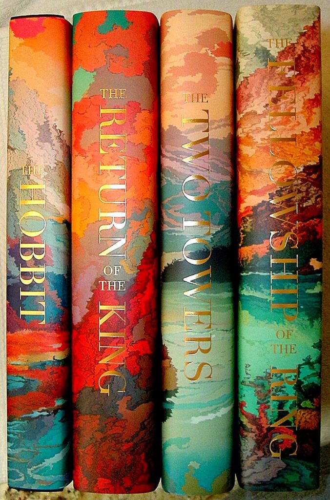 The Lord of the Rings + The Hobbit, 4-volume set with custom dust jackets