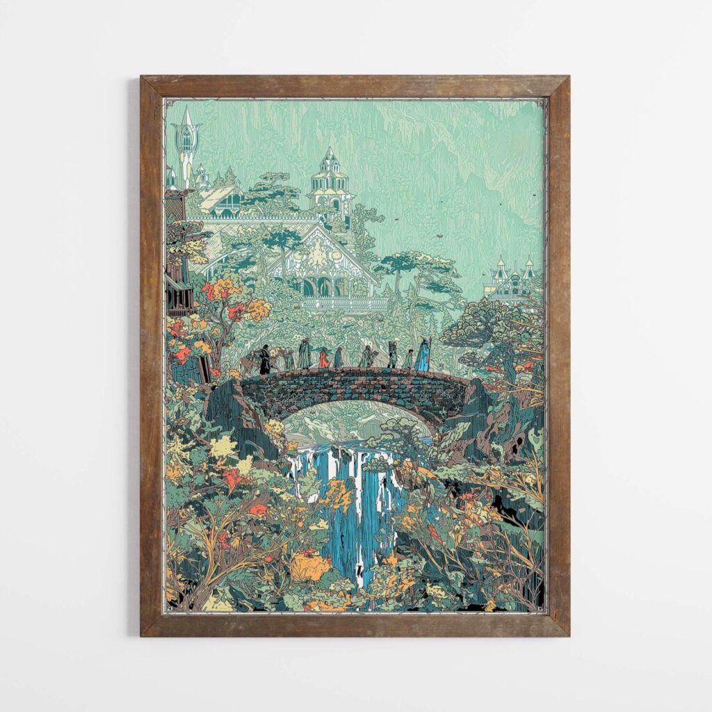 Retro Fellowship illustration print