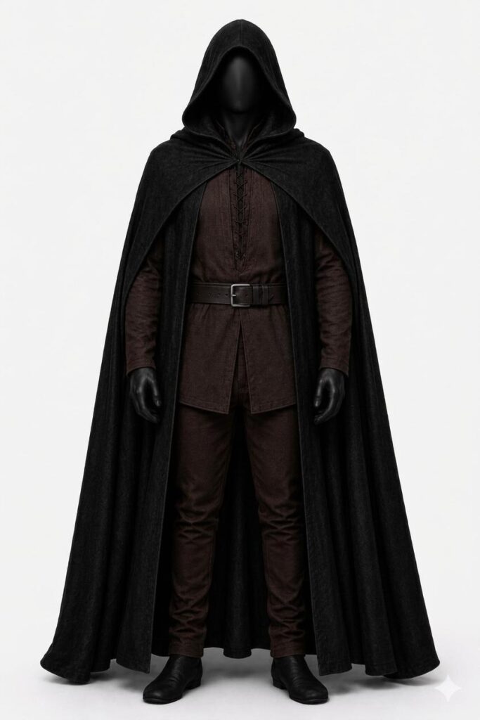 Aragorn ranger costume: cloak, tunic, pants, belt