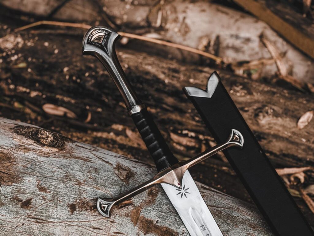 Hand-forged steel "reforged king's sword" replica
