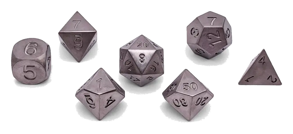 Norse Foundry Titanium 7-Piece Dice Set