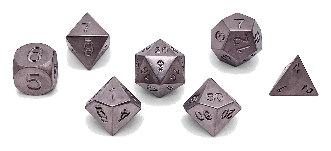Norse Foundry Titanium 7-Piece Dice Set