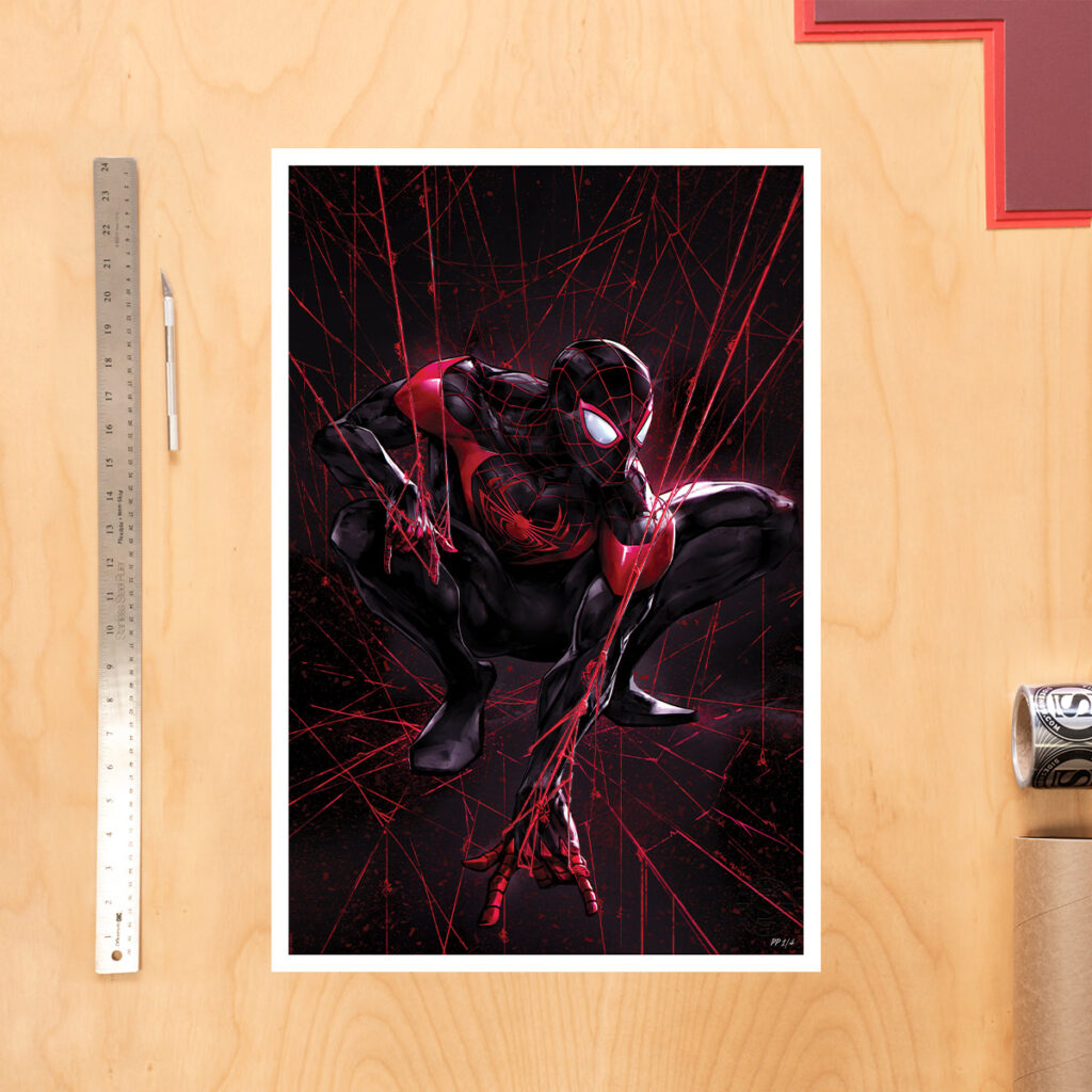 Spider-Man Miles Morales Fine Art Print (Ivan Tao)